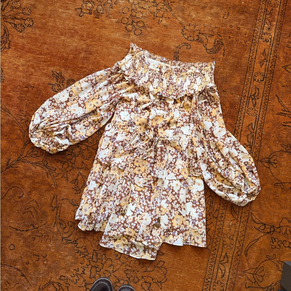 Shona Joy Floral Off-Shoulder Dress